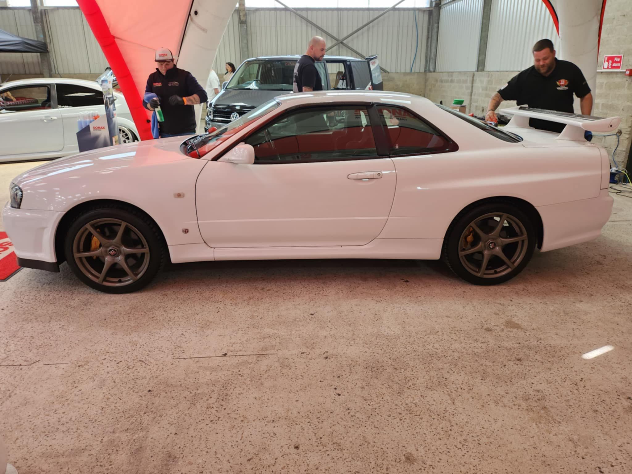Nissan R34 Skyline at JJ Mobile Valeting garage