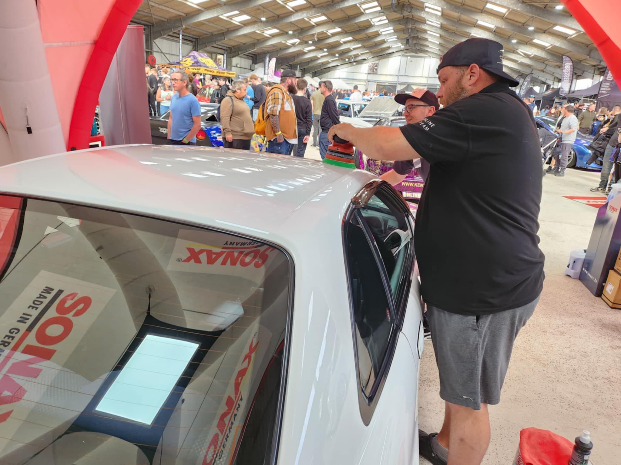 Nissan R34 Skyline rear at show